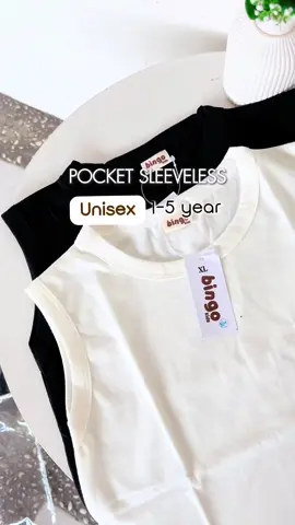 Pocket sleeveless/kaos kutung polos untuk usia 1-5 thn✨ #pocket #kutung #singletanak #kaoslekbong #fyp 