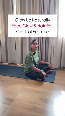 Just one simple exercise daily for glowing skin & reduced hair fall. You can even do it on your bed! Start today & see visible results. #FaceGlowExercise #HairFallSolution #NaturalGlow #SkinCareRoutine #GlowingSkinNaturally #WellnessFromWithin #DailyRoutine 