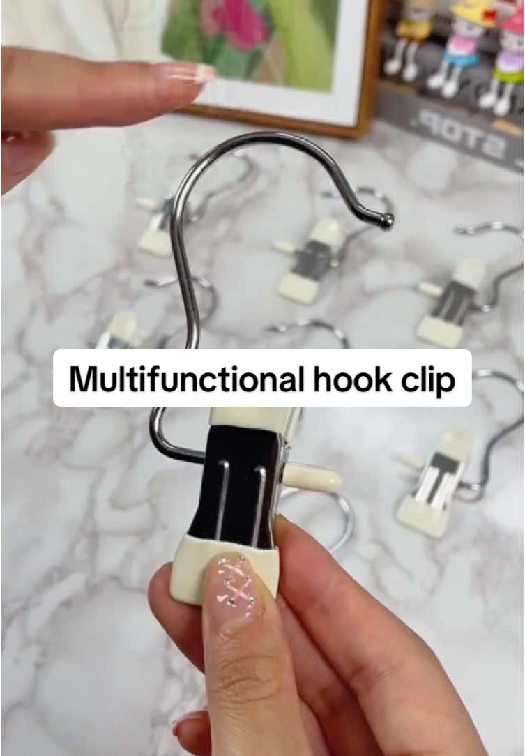 Stainless steel hook multifunctional clip hat storage clip trouser clip single hook leather cloth clip windproof clothes #clip #portable drying clip #skirt clip #stainless steel clip #hook magic