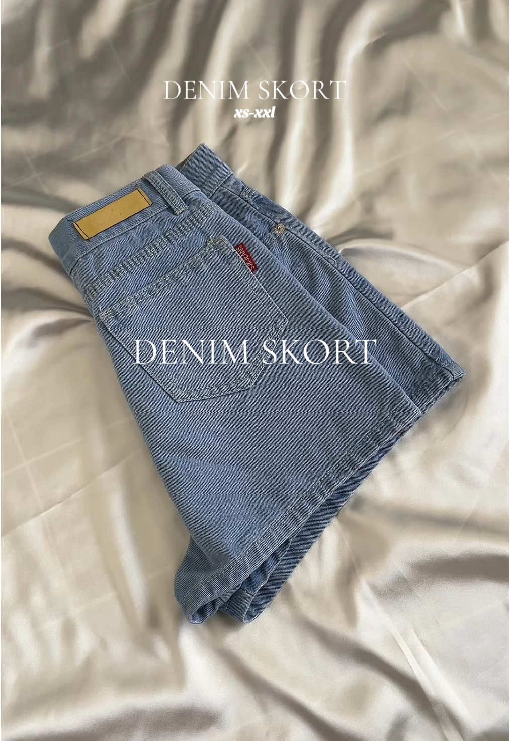 Korean High waist Denim skort  super pretty in person😍🙈 #skort #fashion #koreanstyle #skirt #trending 