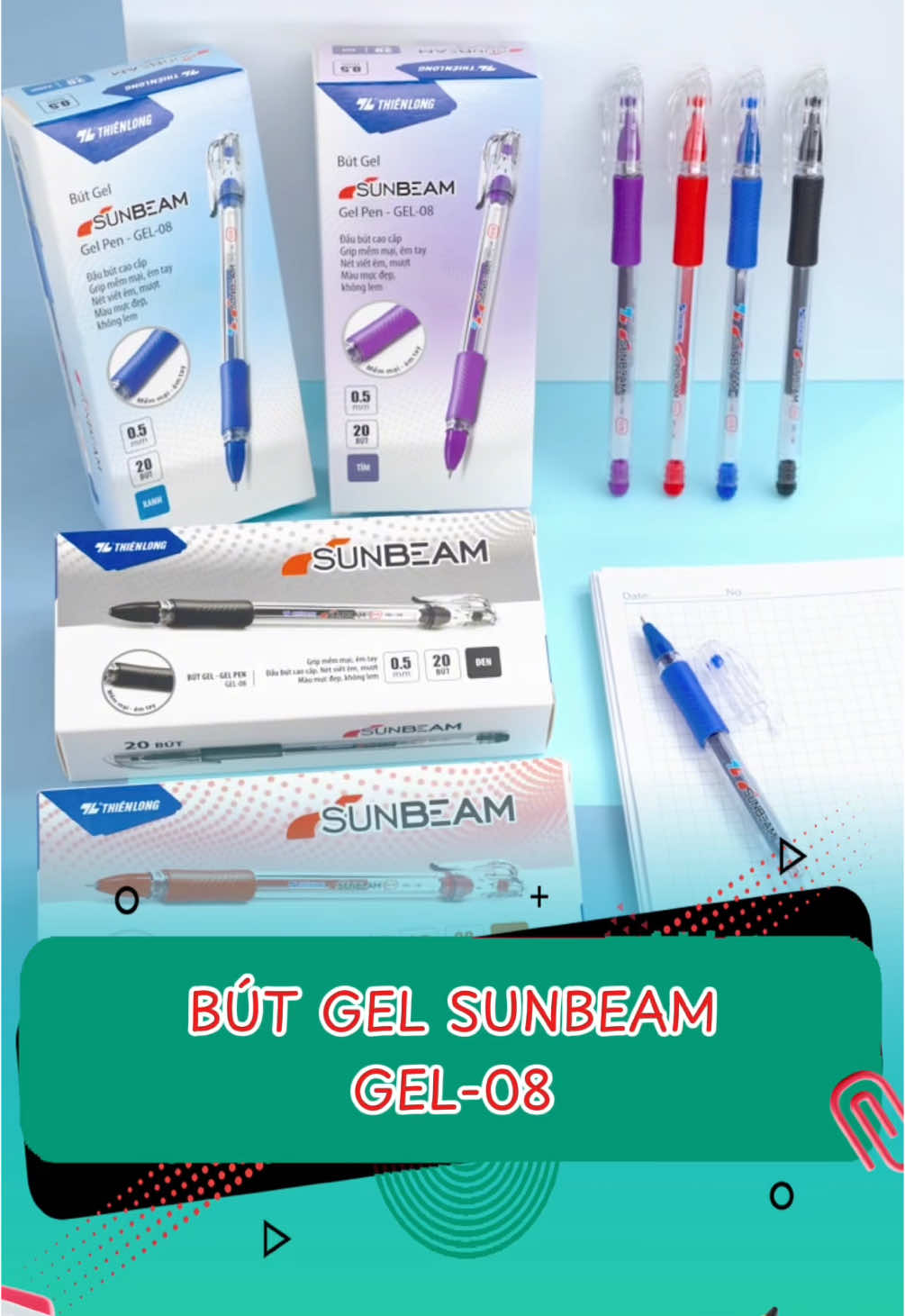 Bút gel học sinh GEL-08 #thienlong #thienlongshop #butgelthienlong #butgel08 #butgel 