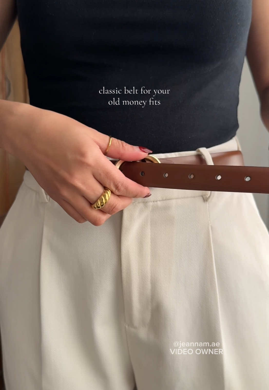 for effortlessly chic/old money outfits✨ #belt #womensbelt #brownbelt #leatherbelt #classybelt 