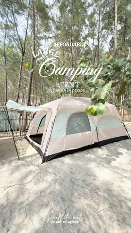 Large affordable camping tent for your outdoor trip. #camping #campingessentials #campingtent #naturetrip 