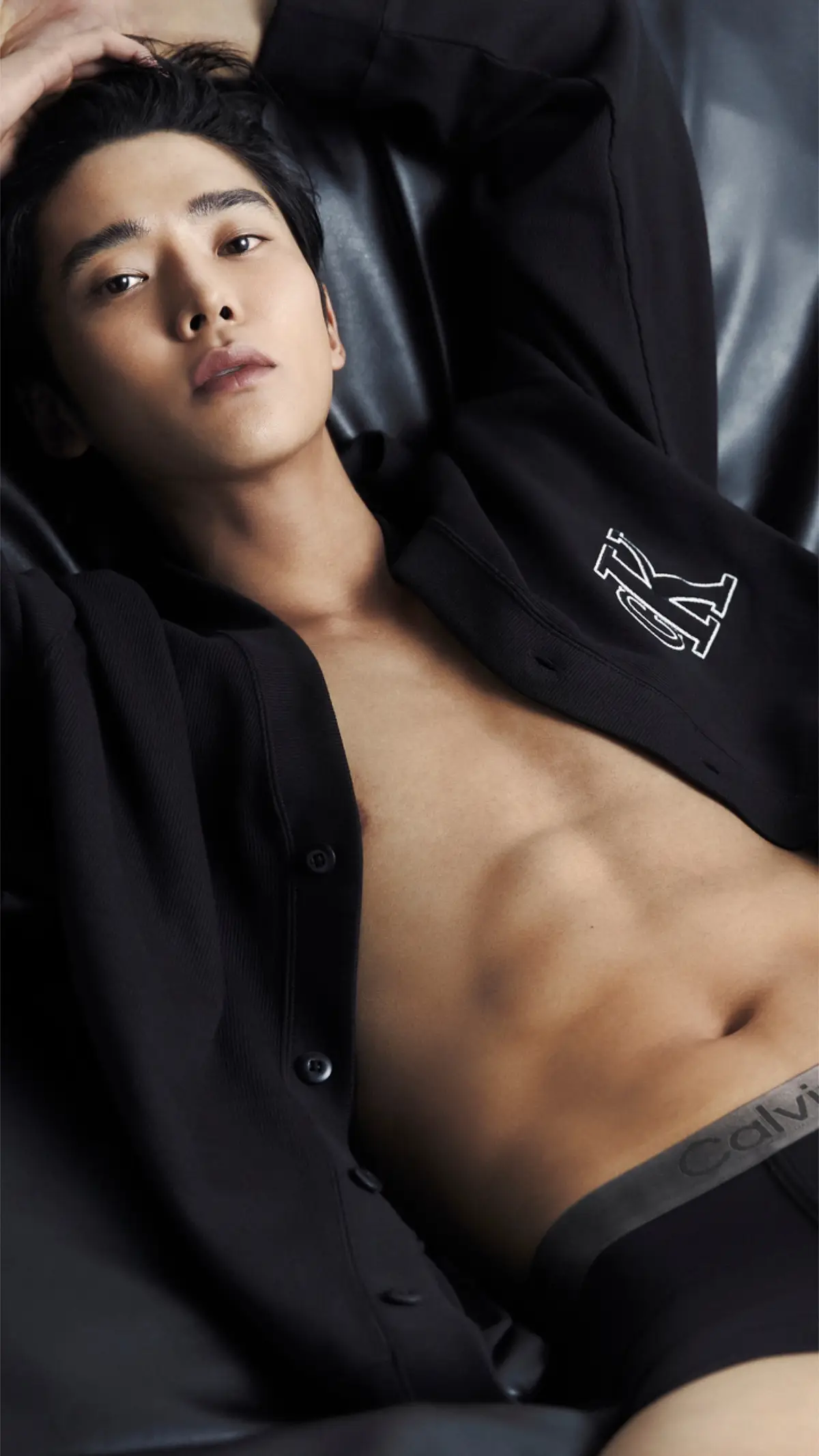 Rowoon in nothing but the signatures. Do you have your Calvins on?