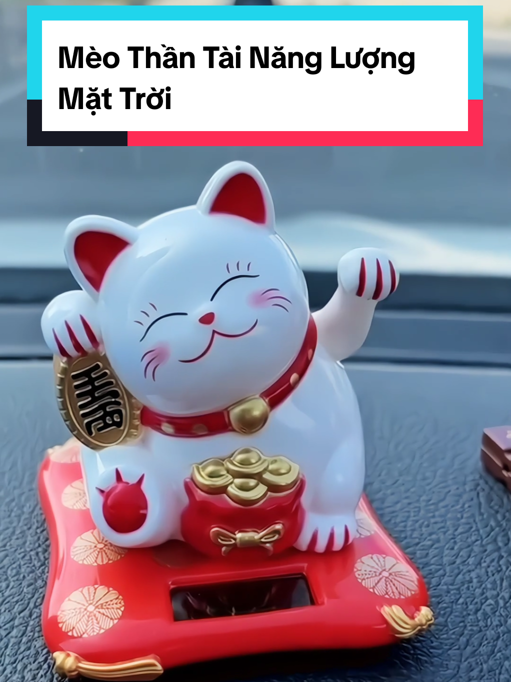 mèo thần tài mini,vẫy tay bằng năng lượng mặt trời #meothantai #meothantaivaytay #meothantaimayman #meothantainangluongmattroi #trangtritaplo #giadungtienich 