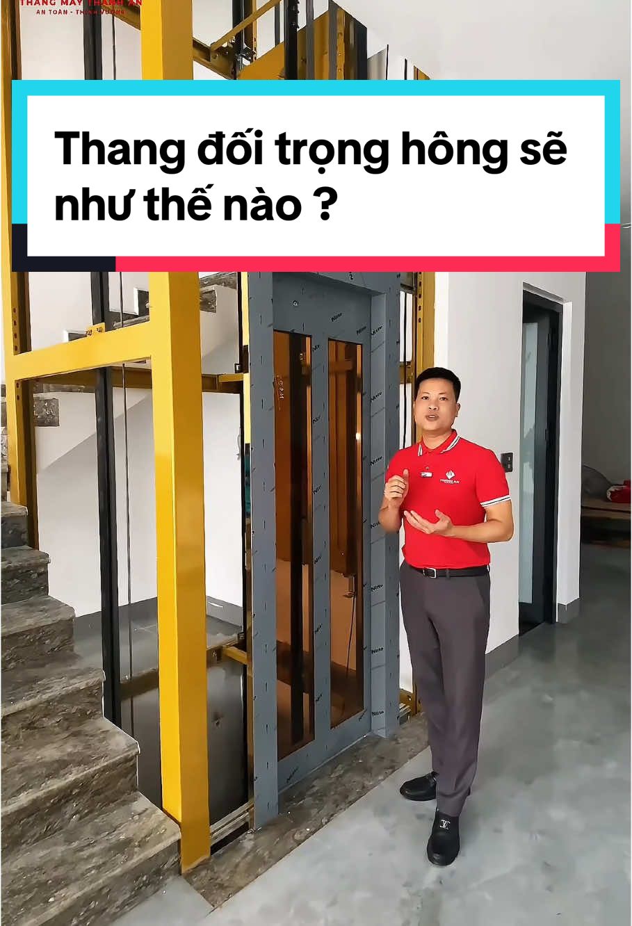 Đối trọng hông thì sẽ thế nào ? #thangmaythanhan #thangmaygiadinh #thangmaydep #thangmaykinh #thangmaymini #thangmay #thangmaynhahang #thangthucpham 