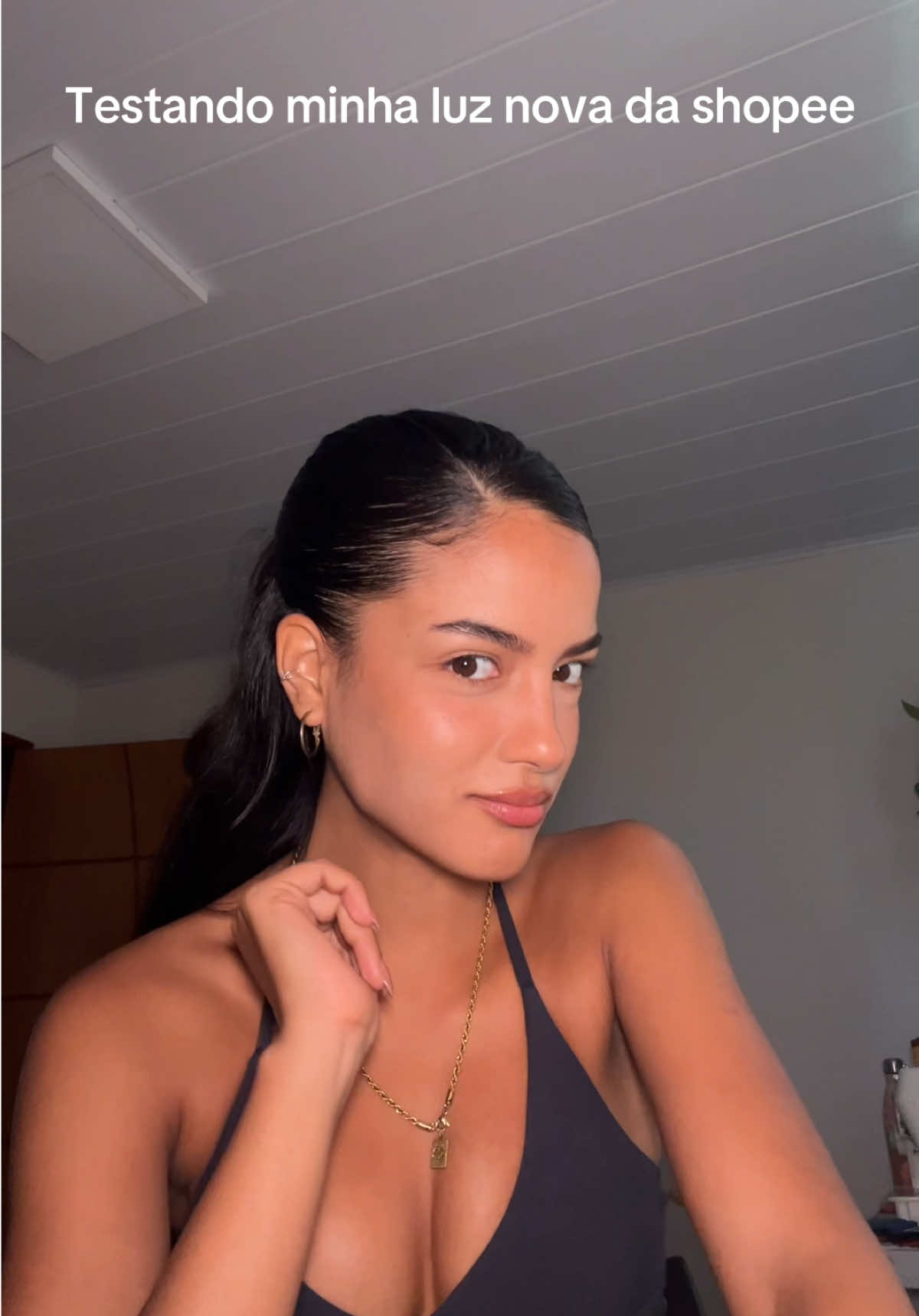 Tamanho não é documento!!! 😂 minha nova luz que comprei na Shopee amei muito #compras #unboxingvideo #iluminacao #led 