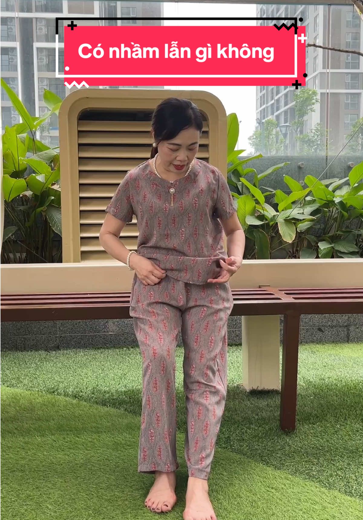 Có nhầm lẫn gì không #thoitrangtrungnien #quanaotrungnien #setbochome #yenruby 