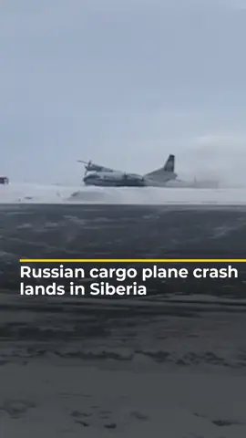 A Russian cargo plane crash landed at an airstrip in Novy Urengoy, Siberia on Wednesday due to a landing gear failure. Authorities said no one was injured in the incident. #Russia #news