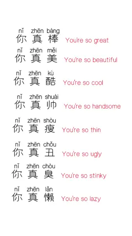 你真美#中文 #普通话 #chinese #mandarin #tiktok 