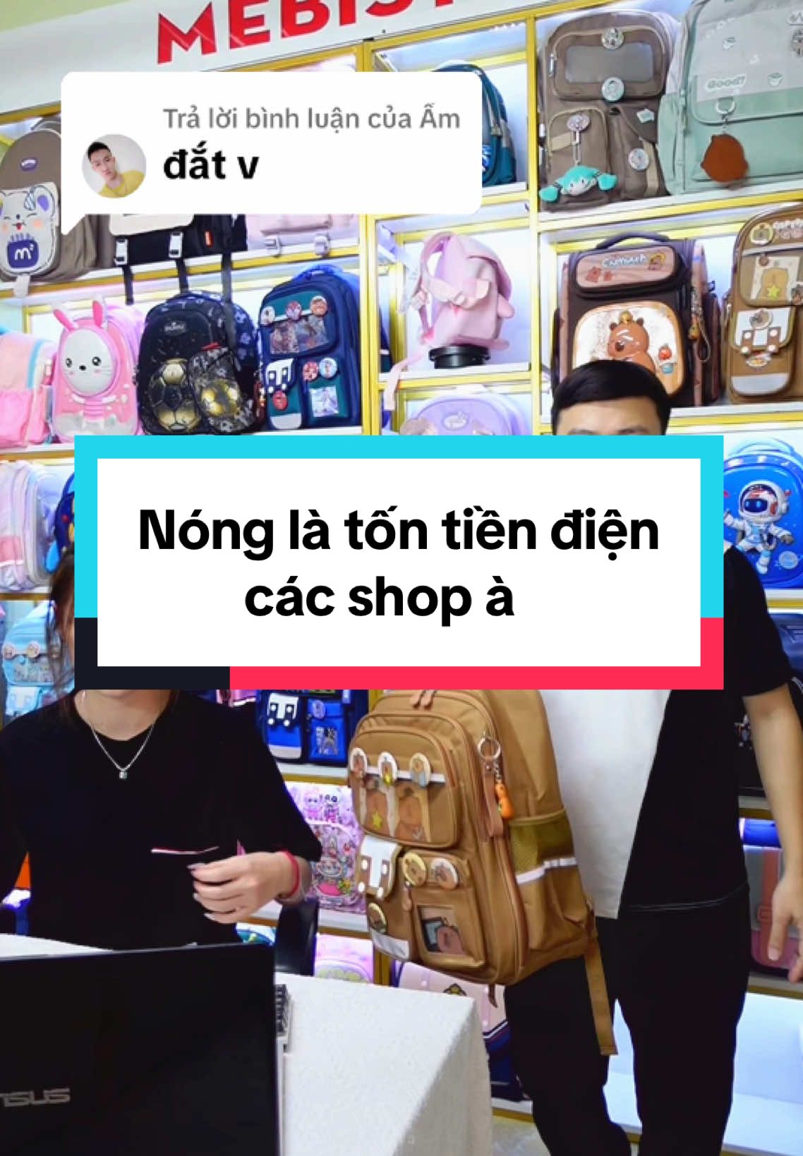 Trả lời @Ấm   Để cho shop nóng là hơi tốn tiền điện đấy nhé #xuhuong #balochonggu #linhbalo  #mebistore 