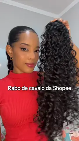 Encantada com a naturalidade desse rabo de cavalo da Shopee😍 #rabodecavalo #rabodecavaloorganico #shopee #penteadocomrabodecavalo #apliquedecabelo #apliquederabodecavalo 