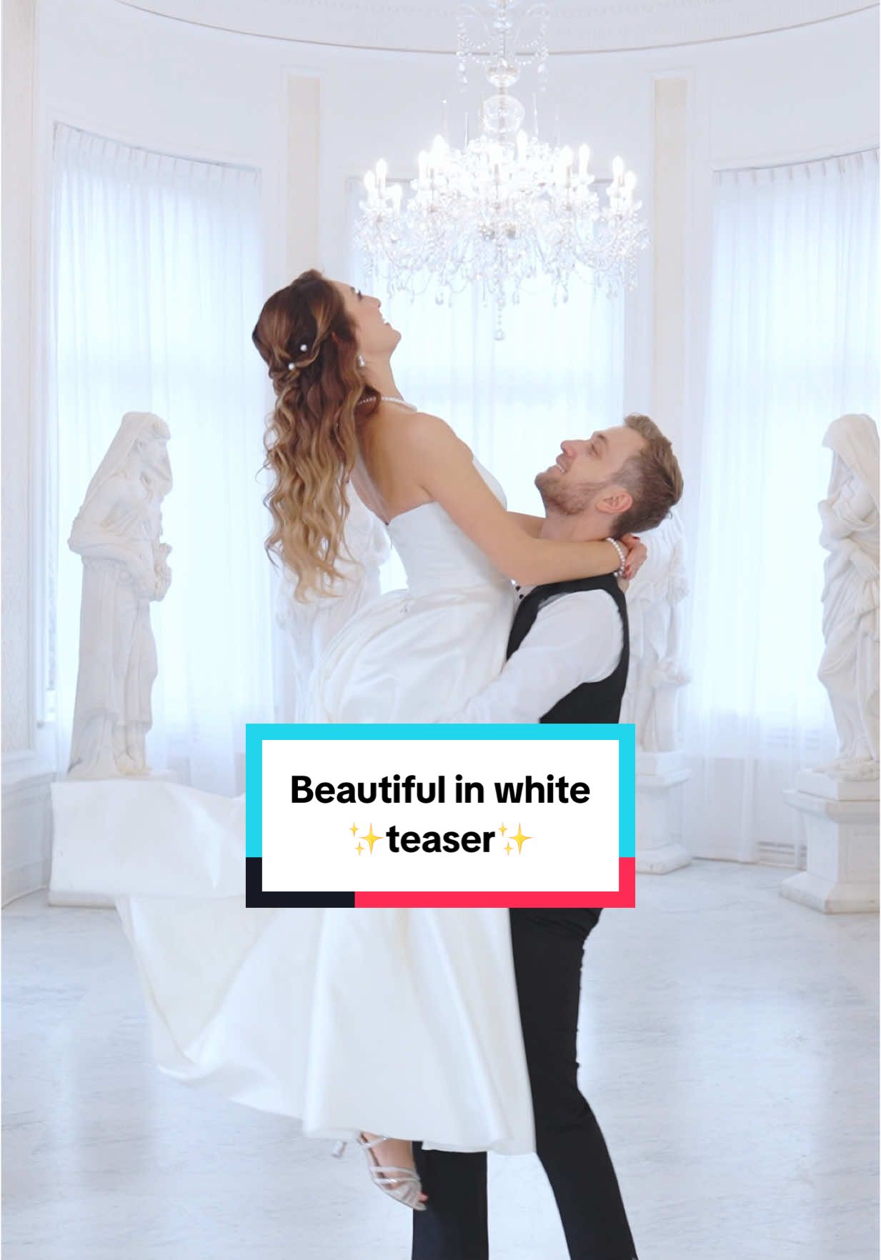 „Beautiful in White” 🤍👰‍♀️ One of our more serene proposals that will captivate everyone! 💃🕺 The romantic song by Shane Filan perfectly captures the emotions of the wedding day. The choreography is simple but graceful, with stunning lifts adding an elegant touch! 😍 What do you think of the teaser? ✨ ➡️ PREMIERE on Friday at 5pm CET/ 10am CT: You Tube Dance From Home  ➡️ Learn the choreography step by step: www.dancefromhome.com 🎶 Beautiful in white - Shane Filan  Wedding dress: @bellissima_wroclaw Venue: @platinumpalacewroclaw Video: @bosqueweddings #weddingdance #weddingdanceonline #firstdance #firstdanceconline #weddinginspirations #wedding #bride #gettinmarriedin2025 #bride2025 #wedding2025 #firstweddingdance  
