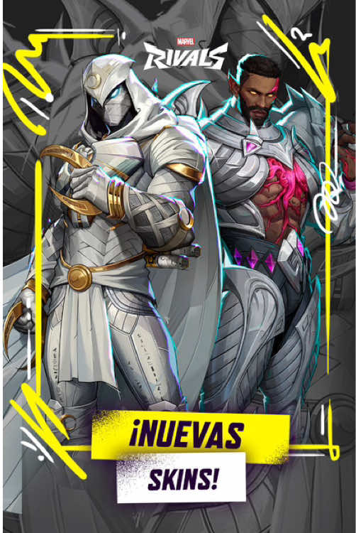 POR FIN LLEGA LA SKIN QUE TANTO ESPERABA Moon Knight Fist Of Vengeance y junto a el Black Panther Thrice Cursed King #MarvelRivals #EternalNightFalls #FantasticFour #MarvelRivalsPartner #MoonKnight #BlackPanther
