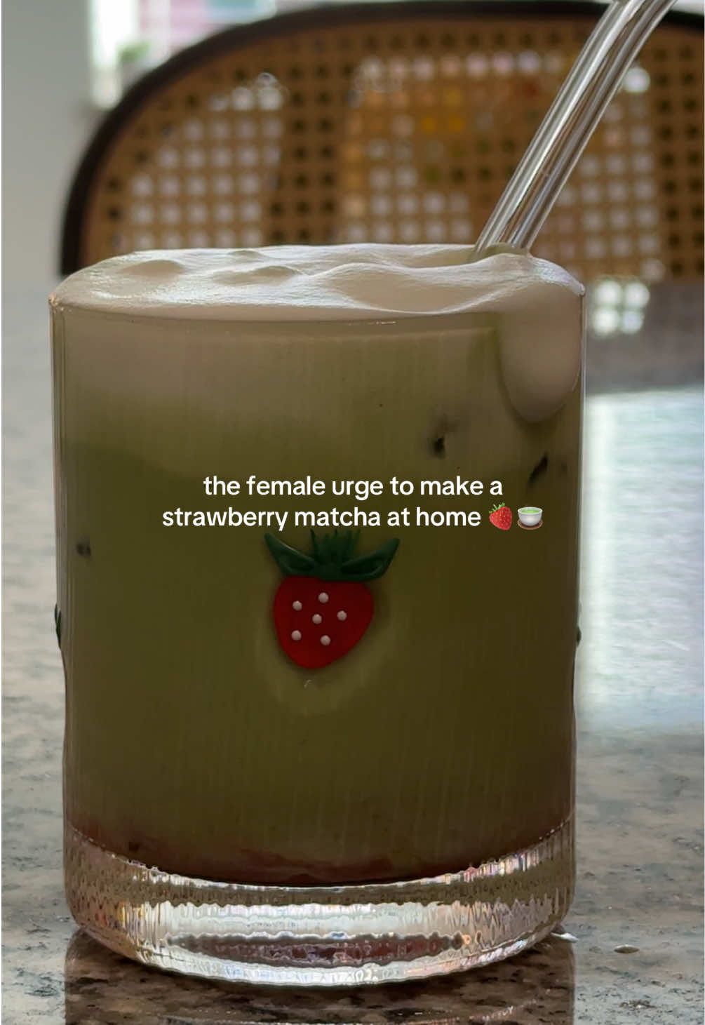 homemade syrup and all 😋👩🏼‍🍳 #justgirlythings #matcha #strawberrymatcha #strawberrysyrup #cooking #athome #DIY #females 