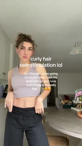 the curly hair overstimulation is so real lol