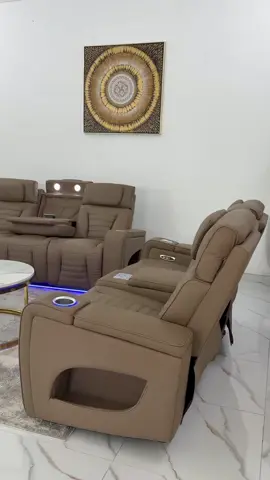 Smart Recliner Sofas with LED Lights, Bluetooth surround speakers, Wireless charging and more.  #fyp #homedecor #furniture #kcfurn #southafrica 