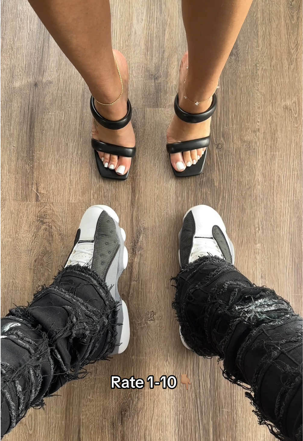 HIS&HERS🔥Rate 1-10👇🏽#sneakers #fashion #style #jordan13 #jordan13s #heels #highheels #cuteheels 