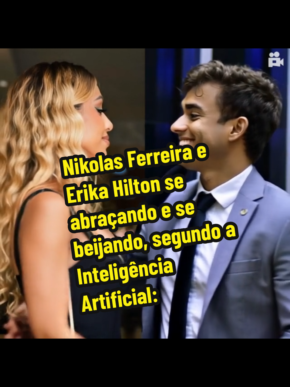 Nikolas Ferreira e Erika Hilton se abraçando e se beijando, segundo a Inteligência Artificial: #nikolasferreira  #erikahilton  #inteligenciaartificial  #abraço  #beijo 