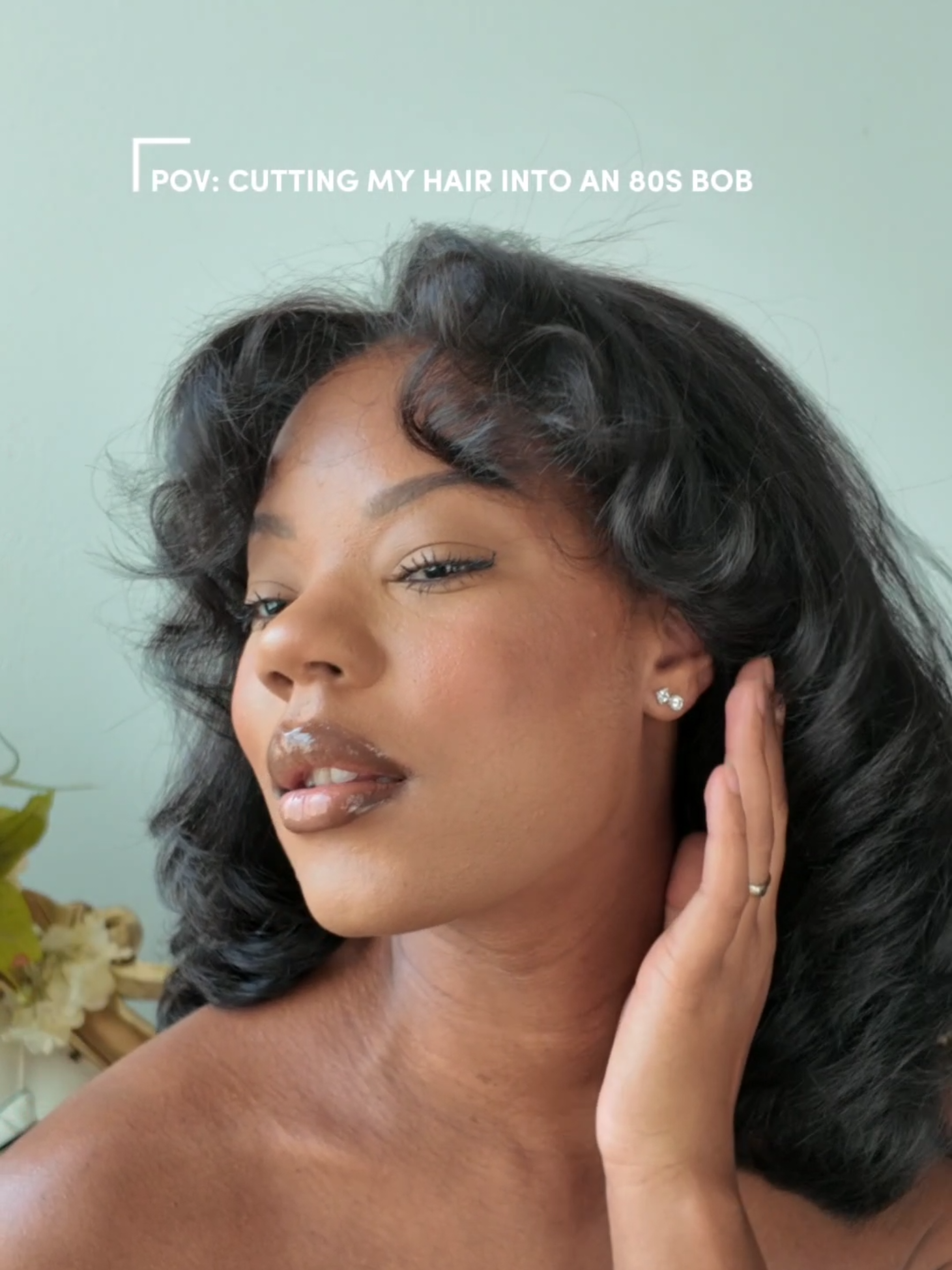 CHECK MY PREVIOUS VIDEO FOR THE INSTALL!  WHICH STYLE DOYOU GUYS PREFER?! #kinkystraight  #80slook  #80shairstyle  #tiktokshopspringglowup  #fyp   #wiginstall 
