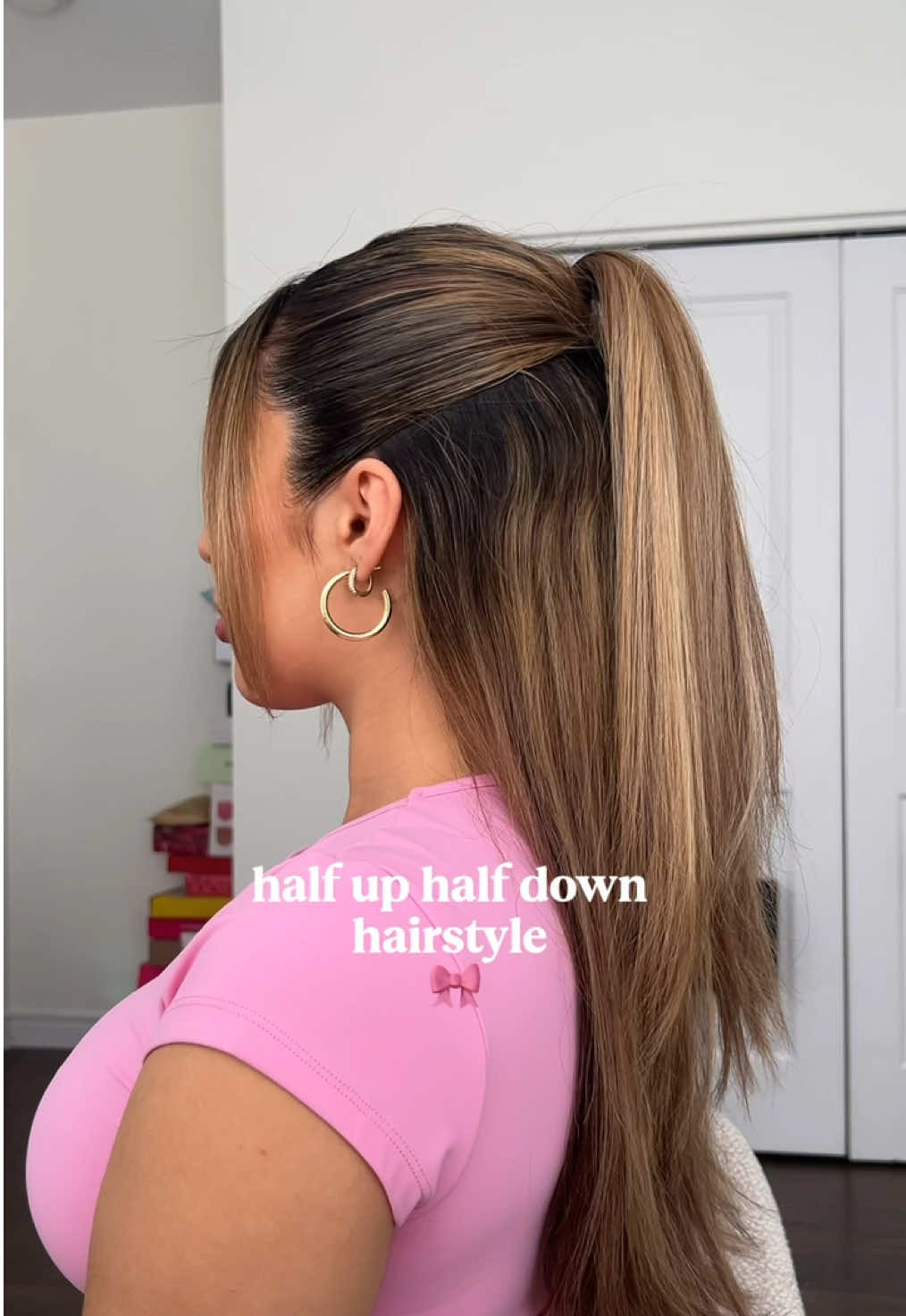 i loveee wearing my hair like this and it’s so easy 🫶🏻 #hairstyle #hairtutorial @SheaMoisture @shoppersbeauty 