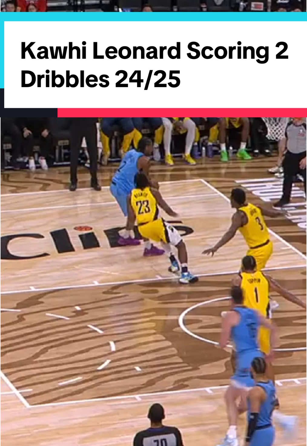 Kawhi Leonard Scoring Off 2 Dribbles 24/25 #kawhileonard #laclippers #nbaedits #goodvibezhoops #bagwork 