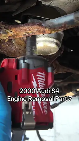 2000 Audi S4 Engine Removal Part 7 #audi #vw #volkswagen #turbo #mechanic #cartok #tiktokautocampaign @gearwrenchtools @knipex @Milwaukee Tool 
