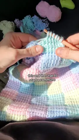 I've had enough I'm doing it. crochet commune anyone? . . . #crochet #crochetinspiration #crochetersoftiktok #crochetblanket 