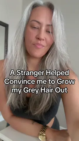 Fact is, I was hiding my grey hair since it started coming in around 8 years old.. first I pulled them out.. as I got older, I started using hair dye to color them.. by the time I hit 30, covering my roots was nearly impossible. That stranger helped me make a hard decision; that ended up be the best decision I’ve ever made.  My #greyhair story powered by @MANHATTAN GREY 🌪️