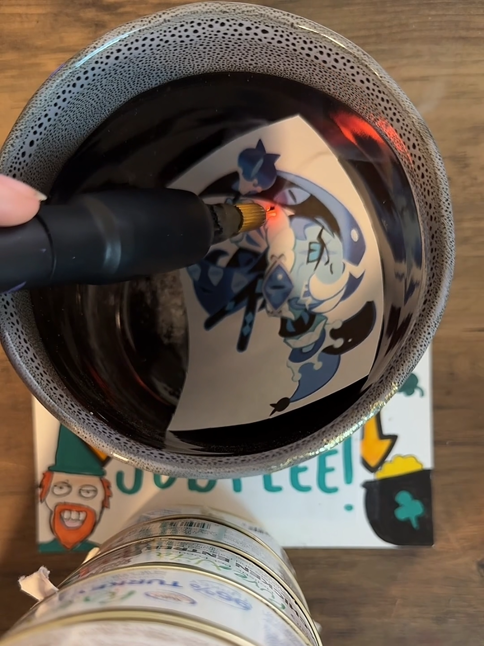 Did this turn shadow milk into burning spice? #customwoodburning #customwoodburninglivs #crk #cookierunkingdom #cwbcookierunkingdom #shadowmilkcookie #burningspicecookie #wtfmoment #fypシ #viralvideo #trending 