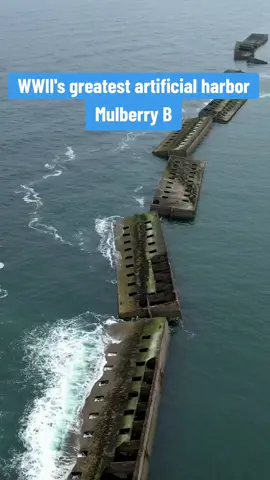 Mulberry B: The artificial harbor of Arromanches #history #ww2 