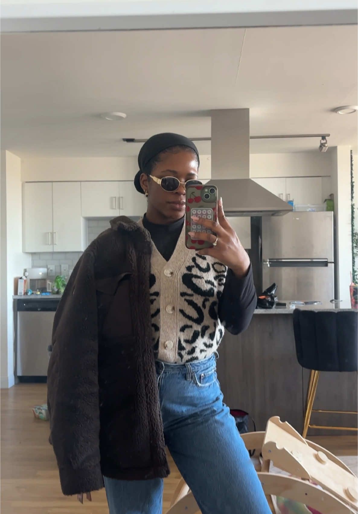 How I style my head scarf days 😬 #blackhair #naturalhair #scarf 