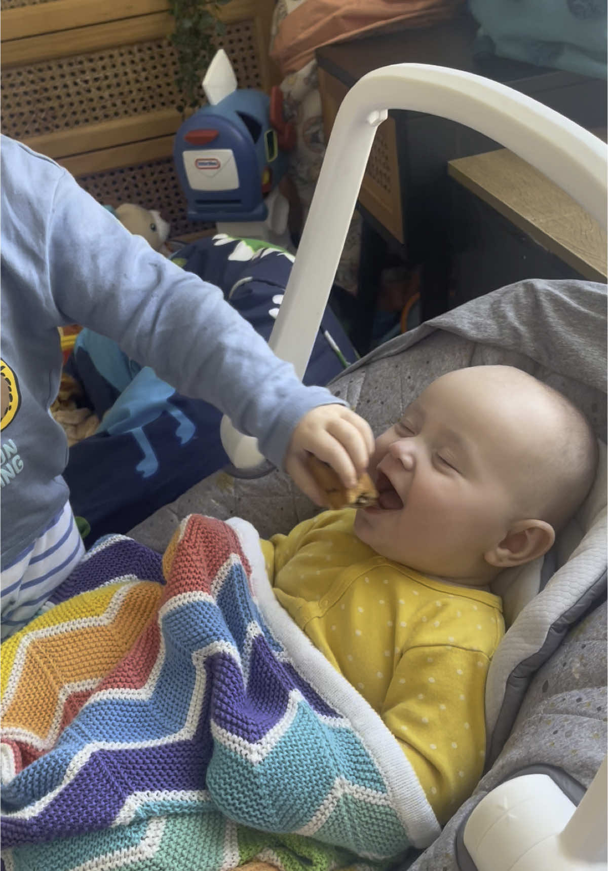 Will forever be one of the videos that makes me smile. All baby Eddie wanted was some cake the face of excitement and then the stare #2under2 #boymom #funnytiktok #FoodLover #excited 