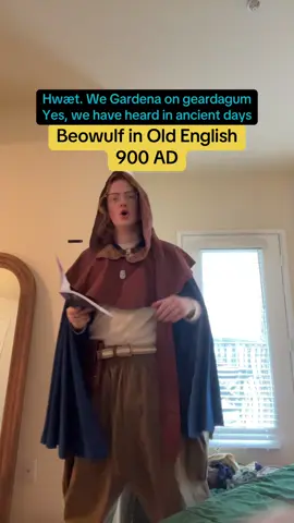 Beowulf in the original Old English. #linguistics #language #english #oldenglish #beowulf 