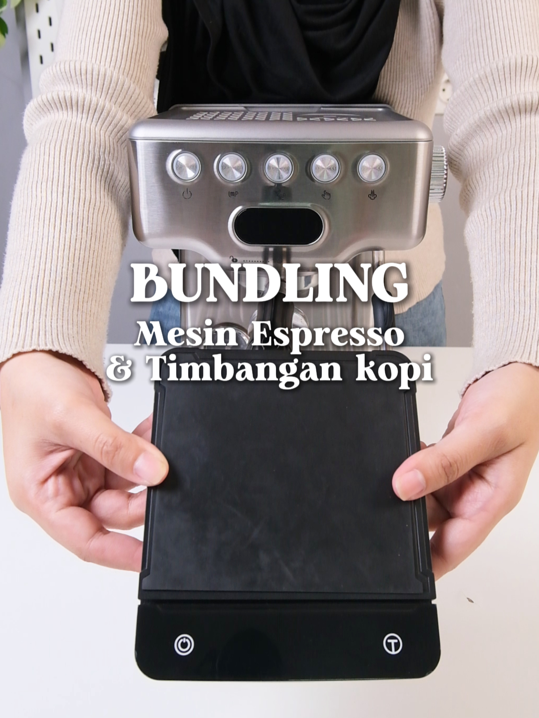 AKHIRNYAAA SEKARANG ADA BUNDLING MESIN ESPRESSO & TIMBANGAN KOPI! siapa nih yang nungguin ini??? #bundling #mesinespresso #timbangankopi #espressomachine