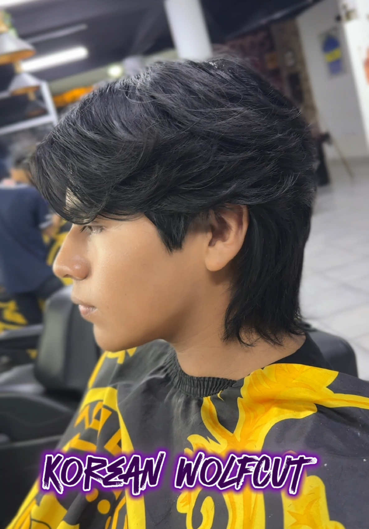 Realizamos un Wolfcut koreano en nuestra barbería, uno de los cortes tendencia en 2025 ven visítanos somos de Tacna - Perú #koreancut #wolfcut #modcut #mullet #cortewolfcut 