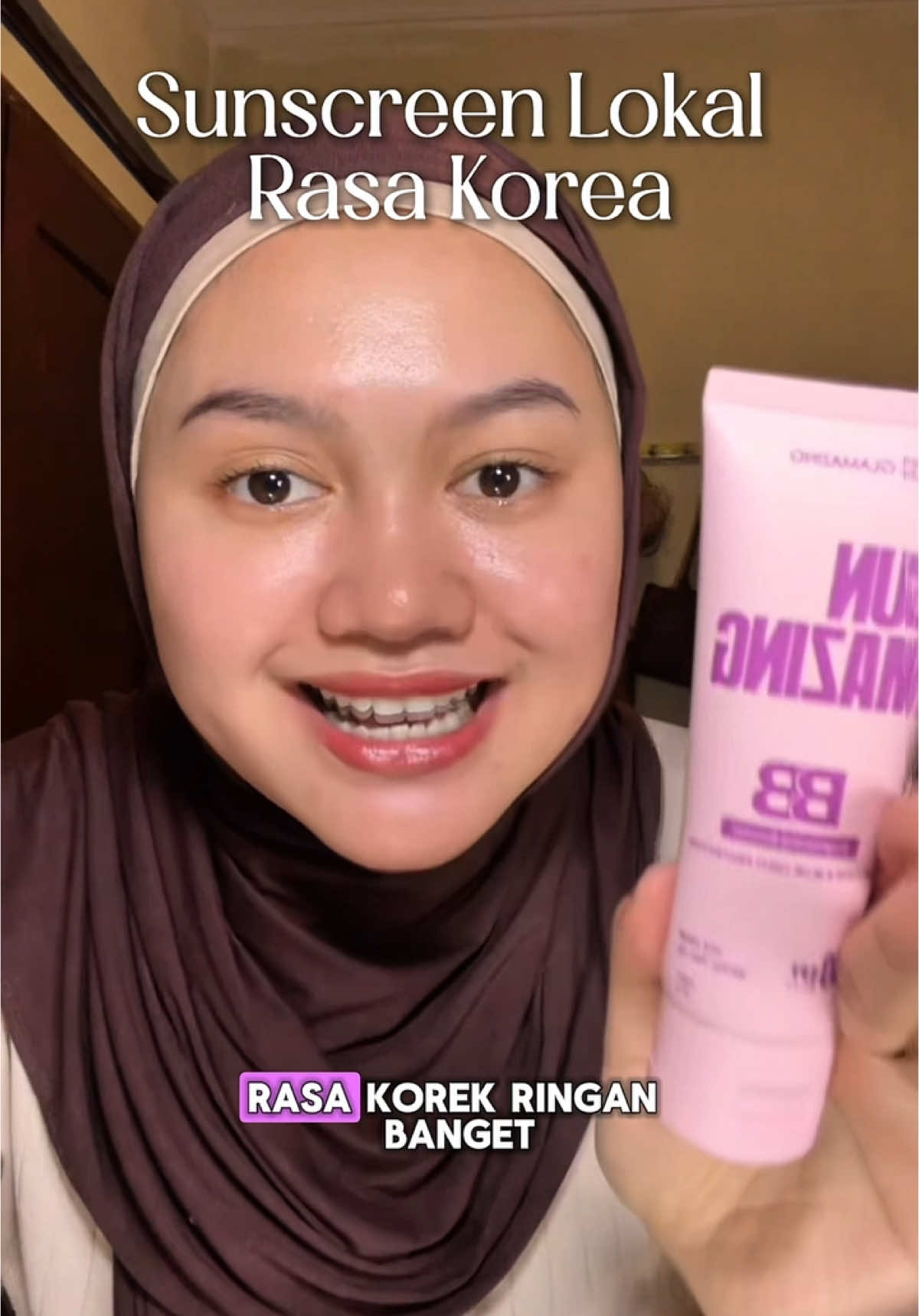 Sunscreen lokal rasa korea yang toneupnyaa gaa lebay🫢‼️ #glamazing #skincarelokalrasakorea #sunscreen 