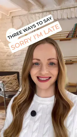 Spice up your vocabulary with other ways to say “Sorry, I’m late” #learnenglish #englishlessons #englishteacher #englishlearning #englishlesson #phrasalverbs #english 