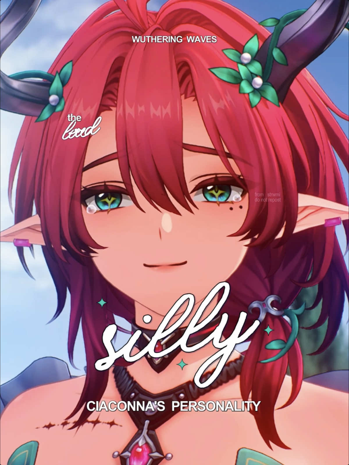 𖥔 ׁ  ˖    #CIACCONNA    ꒰ 🪕 ꒱    didn't expect her personality to be like that but honestly i'm loving it 😭 she's so silly #wutheringwaves #wuwacreator #wuwacontest22 #wuwa #rinascita #fyp 