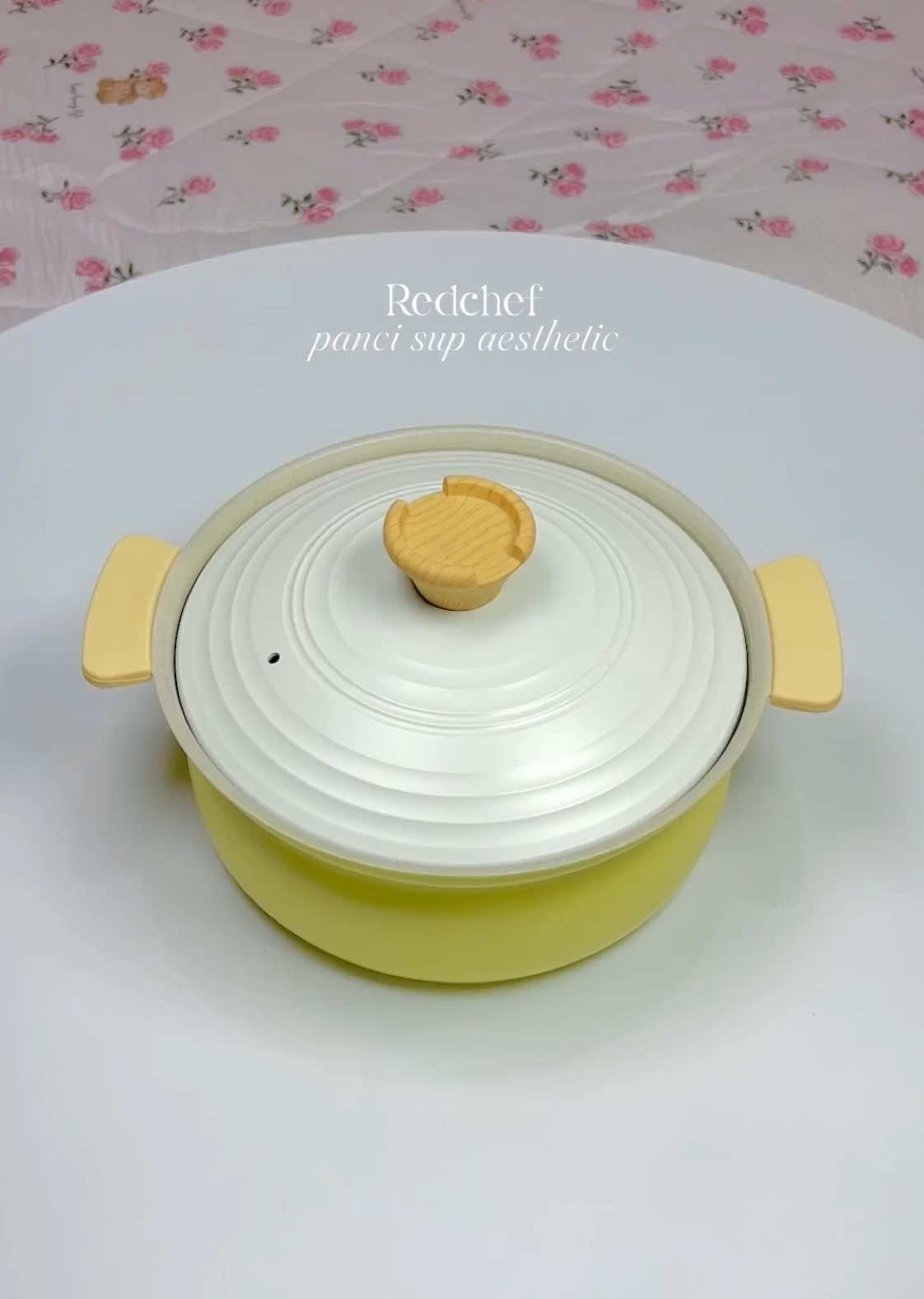 panci sup aesthetic korean style ─.✦ #redchefcookware #pancikeramik #cookwareset #panciantilengket 
