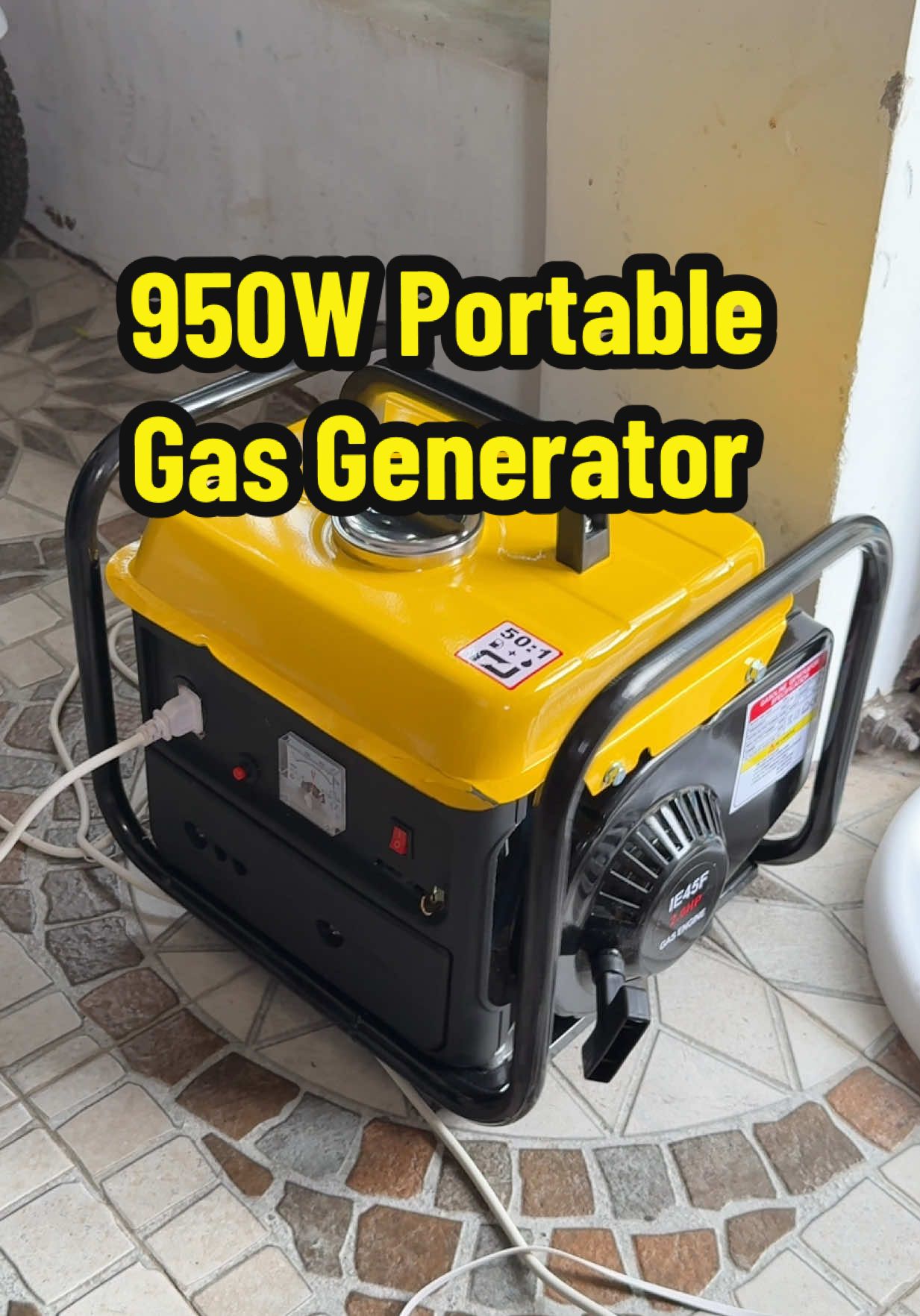 950W Gasoline Generator! Sulit na sulit sa bahay 😍⚡️ #gasolinegenerator #portablegenerator #generator #powerstation #emergencypower #tiktokshop @Wikoo 