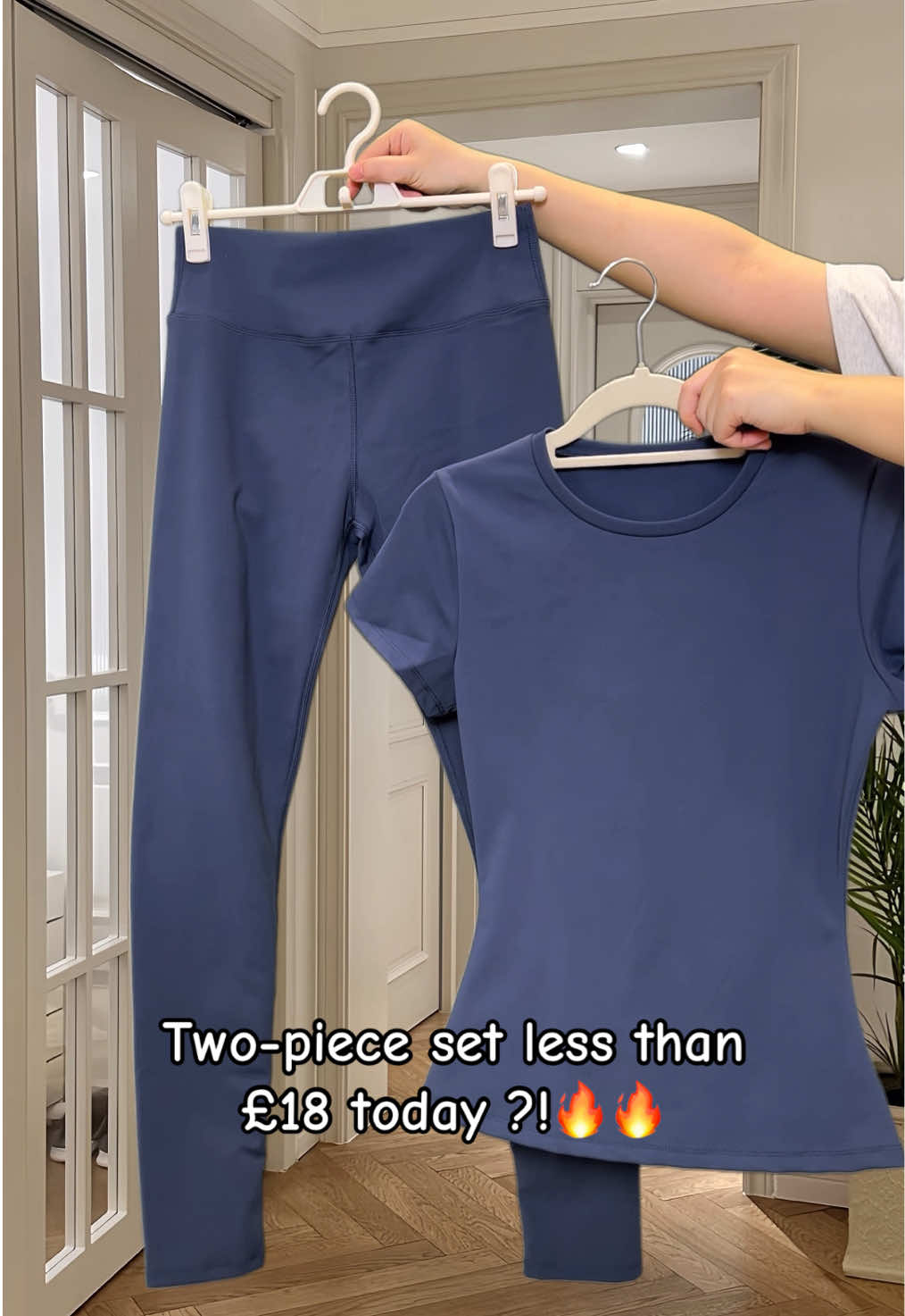 Must have for this summer 🔥🔥#2pieceset #tee #leggings #sportset #sportwear #sportoutfit #gymwear #gymsuit #casualoutfits #skinny #comfyclothes #quickdry #womenfashion #tiktokmademebuyit #springsale #spotlight 