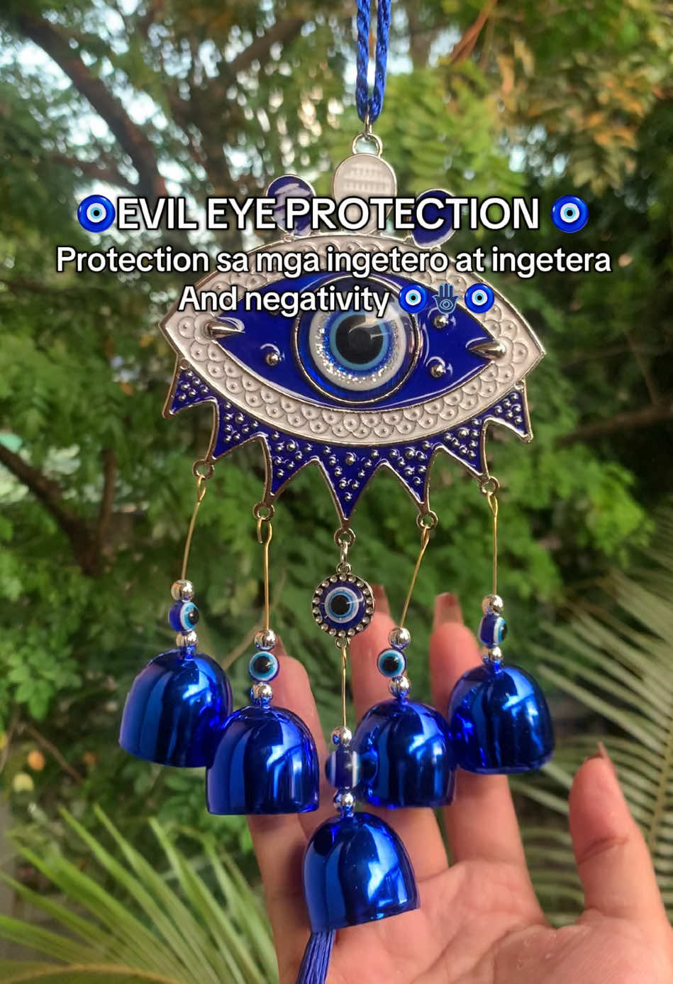 Wind chimes evil eye 🧿 protection para sa mga ingetera sa bahay nyo #evileye #evileyesoff🧿🖤 #windchimes #eveileyesoff🧿 
