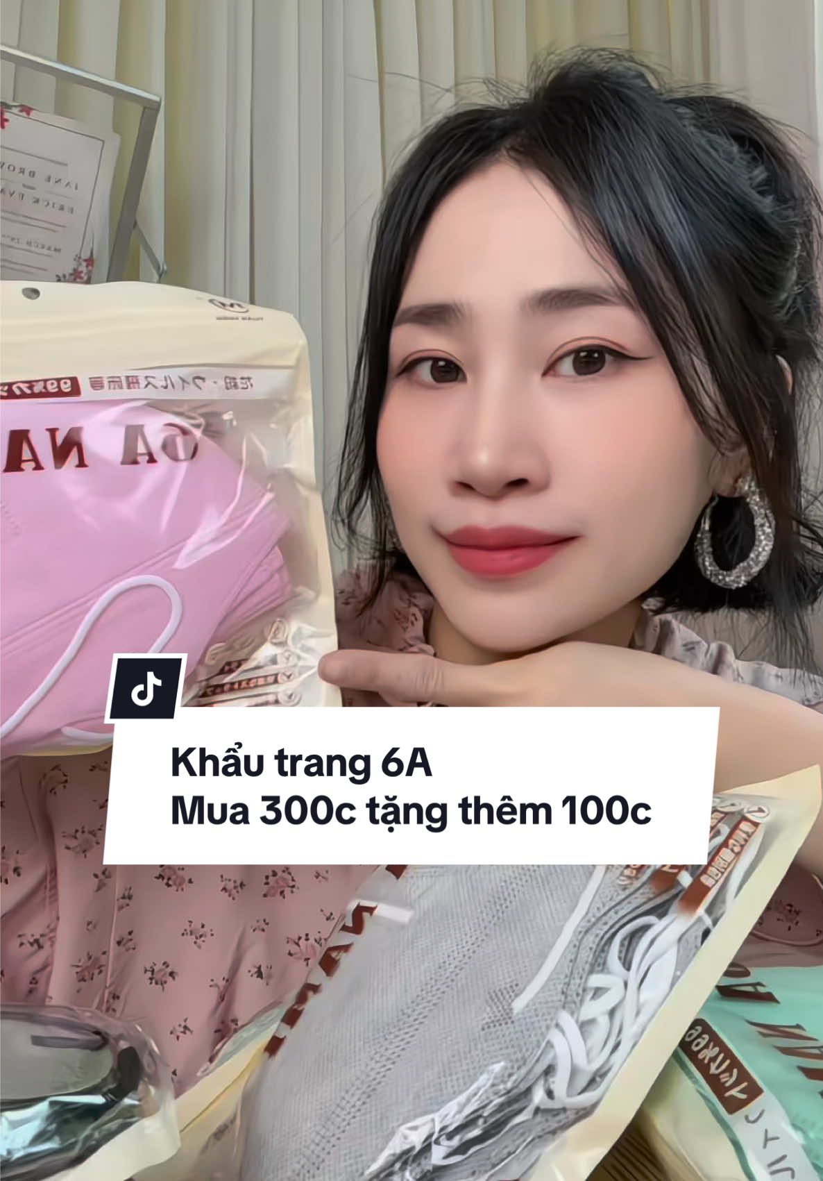 {6A NAMI - TÚI ZIP } phom vừa xinh không to cũng không nhỏ cho các bác cần ạ #xuhuong #khautrang #khautrang6a #khautrangnami #khautrangchongnang #muataitiktokshop 