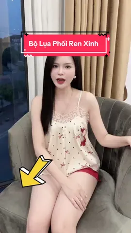 Bộ ngủ lụa xinh với thiết kế 2 dây phối ren #champhan #champhanreview #châmphan #review #dobo #dobomacnha #doboxinh #bongu #dobo2day #pijama #dolua #doluaxinh #thoitrang #thoitrangnu 