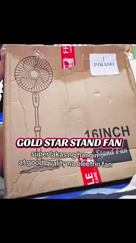 gamit tlaga to lalo na sobrang init na ang panahon ngayon. #goldstarstandfan  #16inchstandfan  #fypppppppp #creatorsearchinsights 