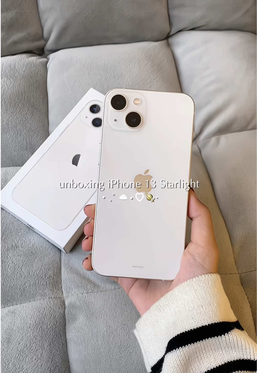 Alhamdulillah, self reward dari hasil ngonten 🥹🤍 #iphone13 #starlight #hasilngonten #fyp 