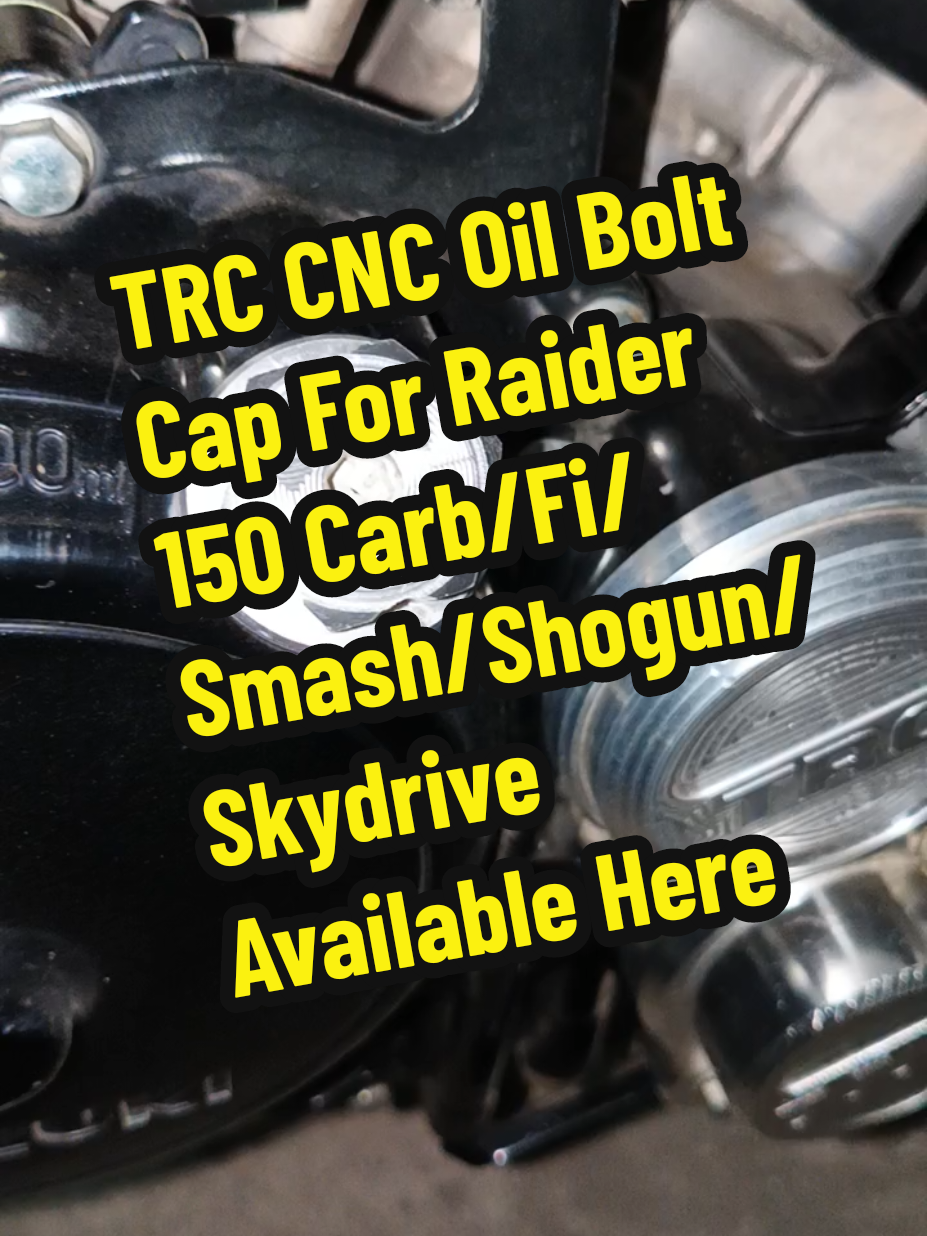 TRC Racing Raider 150 Carb/Fi Smash Shogun Skydrive Alloy CNC Oil Bolt Cap #trc #cnc #alloy #oilboltcap #trcoilboltcap #alloyboltcap #cncoilboltcap #boltcap #raider150fi #raider150carb #smash #shogun #skydrive #fyppppppppppppppppppppppp #viralvideo #viraltiktok #trendingvideo #motorparts 