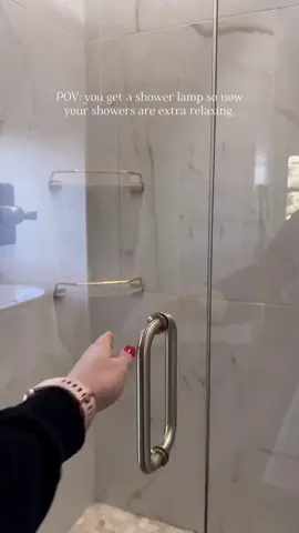 You get a lamp for your shower and now your showers are extra relaxing. Y'all this lamp is so cozy.. I've been showering with only the light from the lamp and it's soo calming. The lamp is waterproof, rechargeable, and touch control!  🎥 @ourwintonhome #tileshower #showerinspo #shower #showertile #bathroomdecor #bathroomfinds #amazonbathroomfinds #showerlamp #amazonhome #amazonbathroom #creatorsearchinsights 