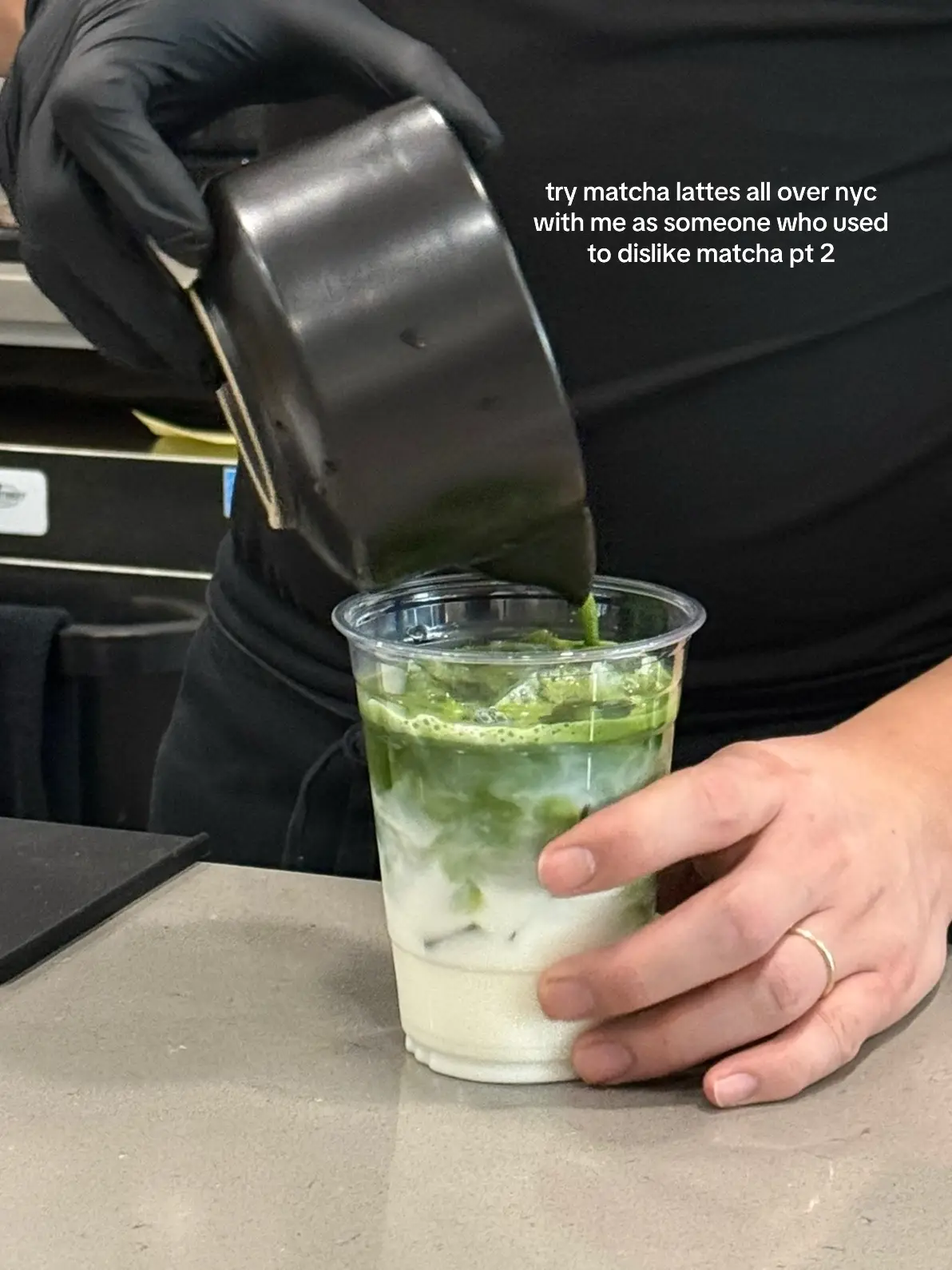 i enjoyed this one!! loved the pandan foam, added a sweet touch to it 😋 i did have to add a little simple syrup and that made it perf for me (i like my drinks SWEET)  this cafe is super cute and good for studying/working - the barista was also super nice! would love to try their rice krispies (after my wedding) #matcha #matchalatte #nycmatcha #queenscafe #nyccafe #cafehopping #offgrids #pandan 